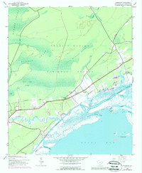 Awendaw 1943 topographic map thumbnail