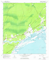 Awendaw 1943 topographic map thumbnail
