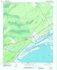 Awendaw 1943 topographic map thumbnail