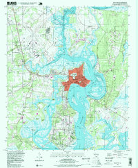 Beaufort 1998 topographic map thumbnail