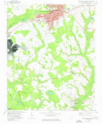 Bennettsville South 1972 topographic map thumbnail
