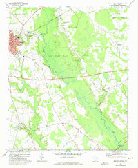Bishopville East 1969 topographic map thumbnail