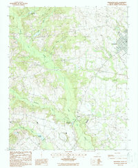 Bishopville West 1988 topographic map thumbnail