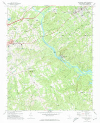 Blacksburg South 1971 topographic map thumbnail