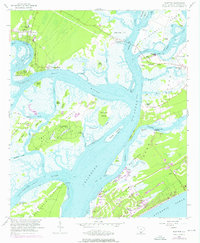Bluffton 1956 topographic map thumbnail