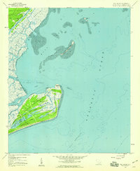 Bull Island 1959 topographic map thumbnail