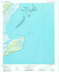 Bull Island 1959 topographic map thumbnail
