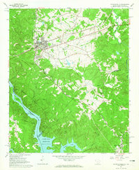 Calhoun Falls 1964 topographic map thumbnail