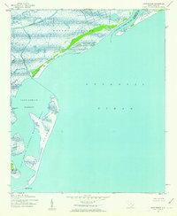 Cape Romain 1942 topographic map thumbnail