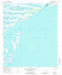 Cape Romain 1942 topographic map thumbnail