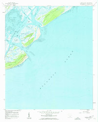 Capers Inlet 1959 topographic map thumbnail