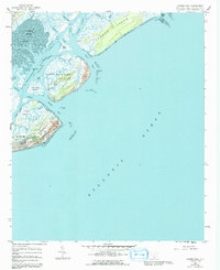 Capers Inlet 1959 topographic map thumbnail