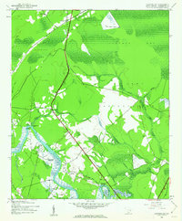 Carvers Bay 1943 topographic map thumbnail