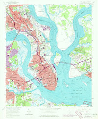 Charleston 1958 topographic map thumbnail
