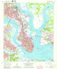 Charleston 1958 topographic map thumbnail