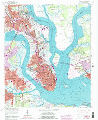 Charleston 1958 topographic map thumbnail
