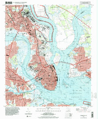 Charleston 1994 topographic map thumbnail