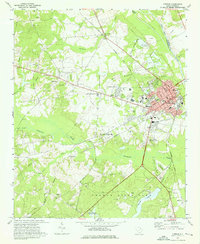 Cheraw 1971 topographic map thumbnail