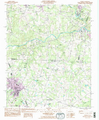 Chesnee 1993 topographic map thumbnail