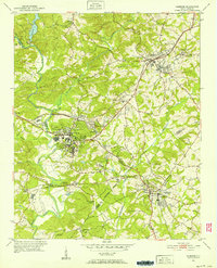 Clemson 1951 topographic map thumbnail