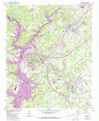 Clemson 1951 topographic map thumbnail