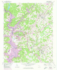 Clemson 1951 topographic map thumbnail