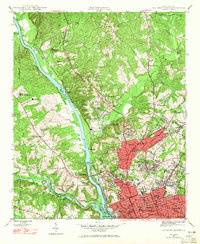 Columbia North 1947 topographic map thumbnail