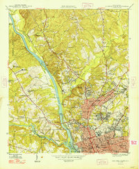 Columbia North 1948 topographic map thumbnail