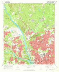 Columbia North 1972 topographic map thumbnail
