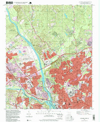 Columbia North 1997 topographic map thumbnail