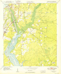 Cordesville 1949 topographic map thumbnail