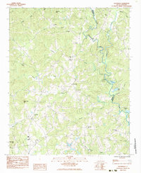 Dacusville 1983 topographic map thumbnail
