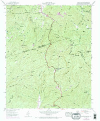 Eastatoe Gap 1946 topographic map thumbnail