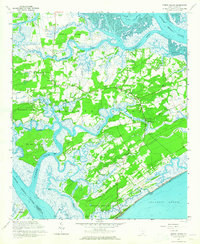Edisto Island 1960 topographic map thumbnail