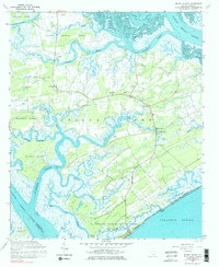 Edisto Island 1960 topographic map thumbnail