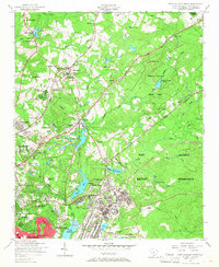 Fort Jackson North 1953 topographic map thumbnail