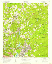 Fort Jackson North 1953 topographic map thumbnail