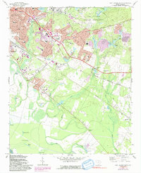 Fort Jackson South 1972 topographic map thumbnail