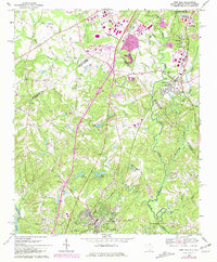 Fort Mill 1968 topographic map thumbnail