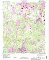 Fort Mill 1993 topographic map thumbnail