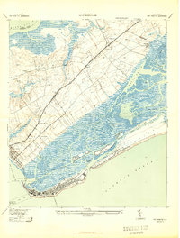 Fort Moultrie 1943 topographic map thumbnail