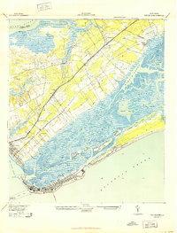 Fort Moultrie 1943 topographic map thumbnail