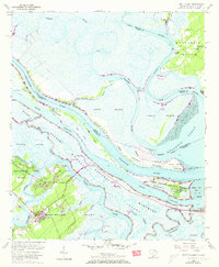 Fort Pulaski 1955 topographic map thumbnail