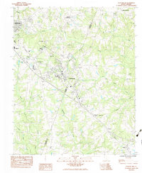 Fountain Inn 1983 topographic map thumbnail