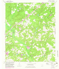 Foxtown 1964 topographic map thumbnail
