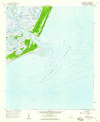 Fripps Inlet 1958 topographic map thumbnail