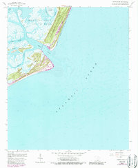 Fripps Inlet 1958 topographic map thumbnail