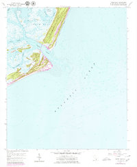 Fripps Inlet 1958 topographic map thumbnail
