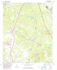 Gaston 1972 topographic map thumbnail