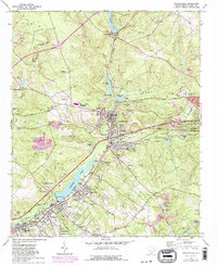 Graniteville 1964 topographic map thumbnail